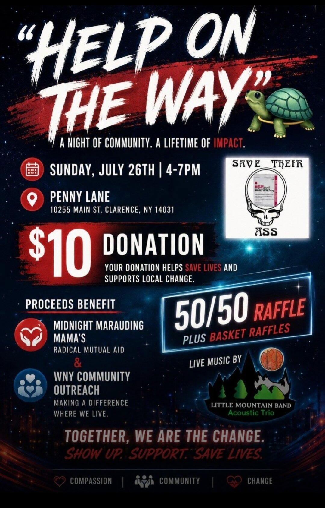 Help On The Way: A Night of Community, Hope, and Saving Lives.