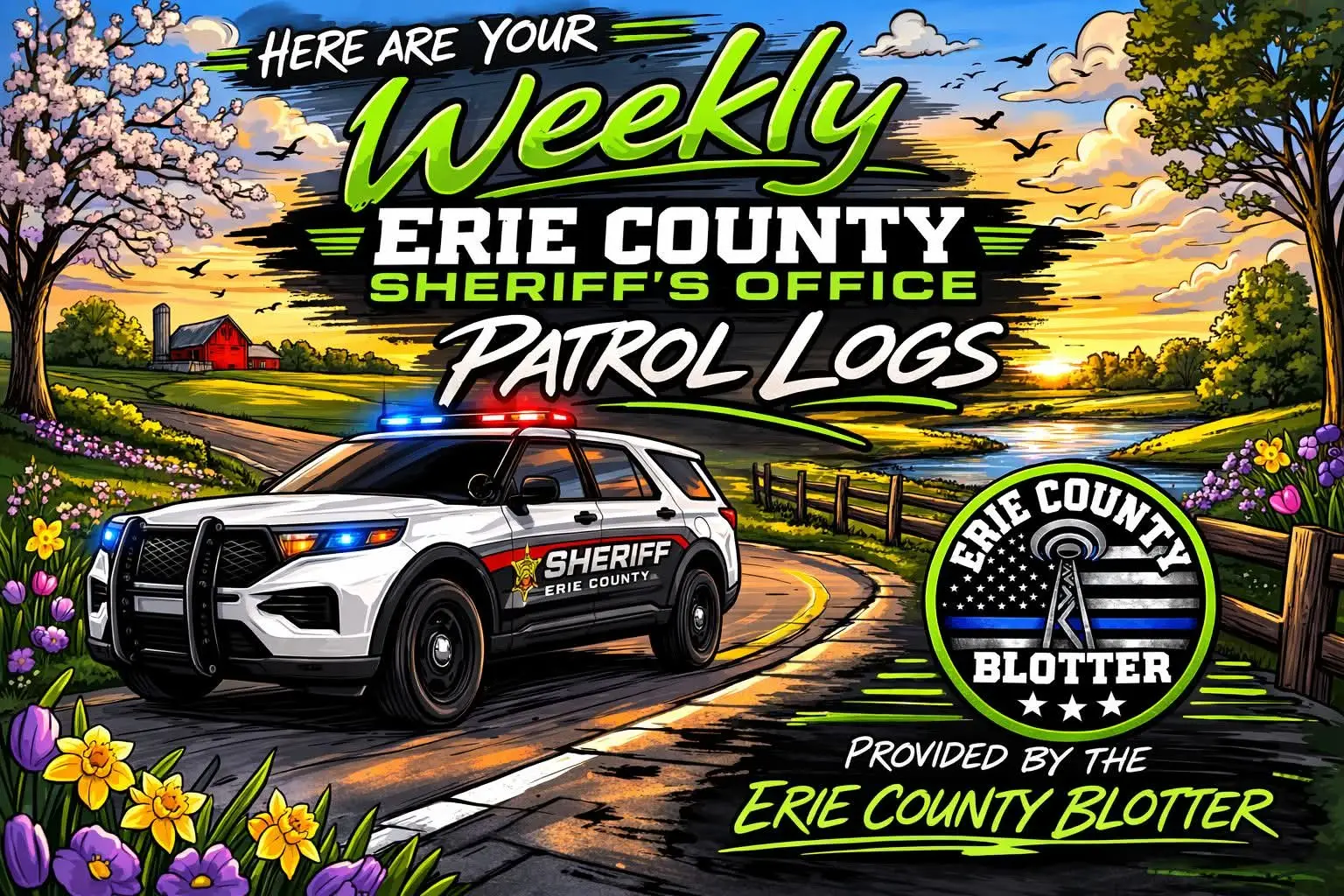 🚔 ERIE COUNTY SHERIFF’S OFFICE WEEKLY BLOTTER 🚔