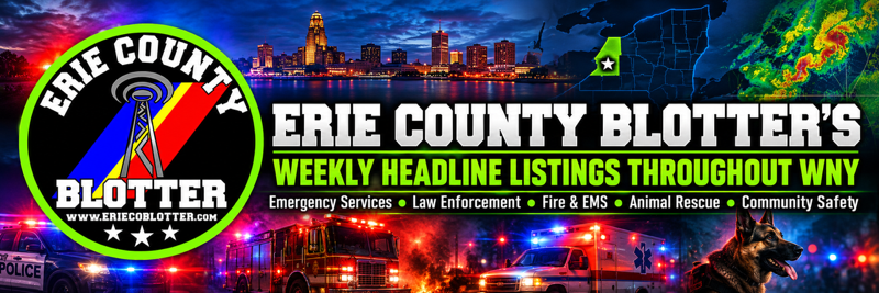 ERIE COUNTY BLOTTER’S WEEKLY HEADLINE LISTINGS THROUGHOUT WNY.